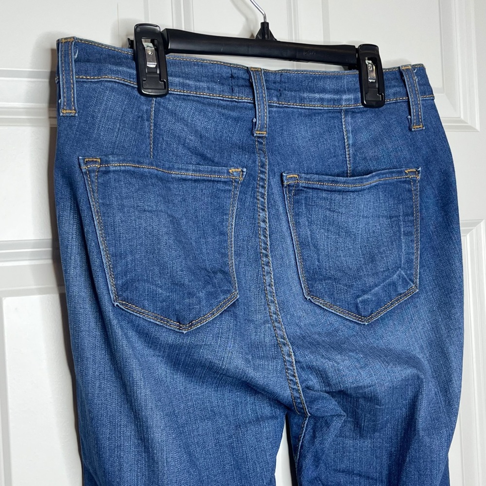 Judy Blue Size 9 / 29 High Waist Flare Bell Bottom Jeans Blue Denim Boho Gypsy - Picture 6 of 11